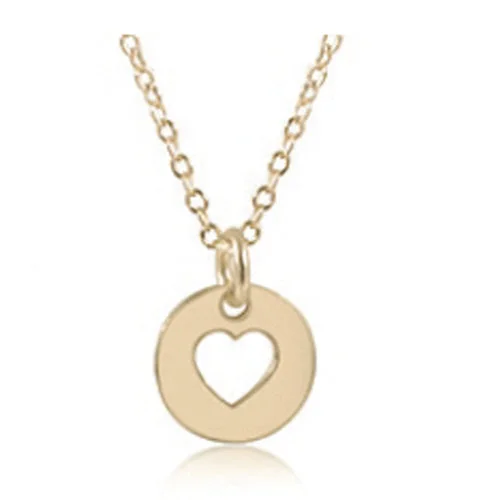 enewton egirl 14" Necklace Gold - Love Small Gold Disc