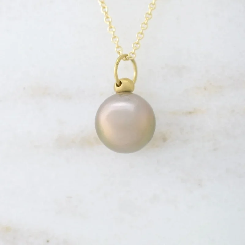 Bright Peachy Tahitian Pearl Charm 8