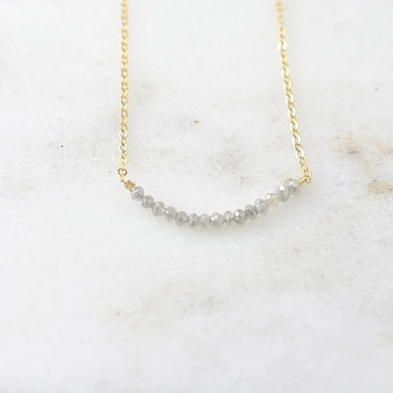 Grey Diamond Necklace