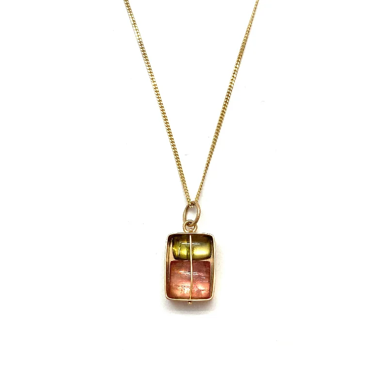 Stacked Tourmaline Necklace