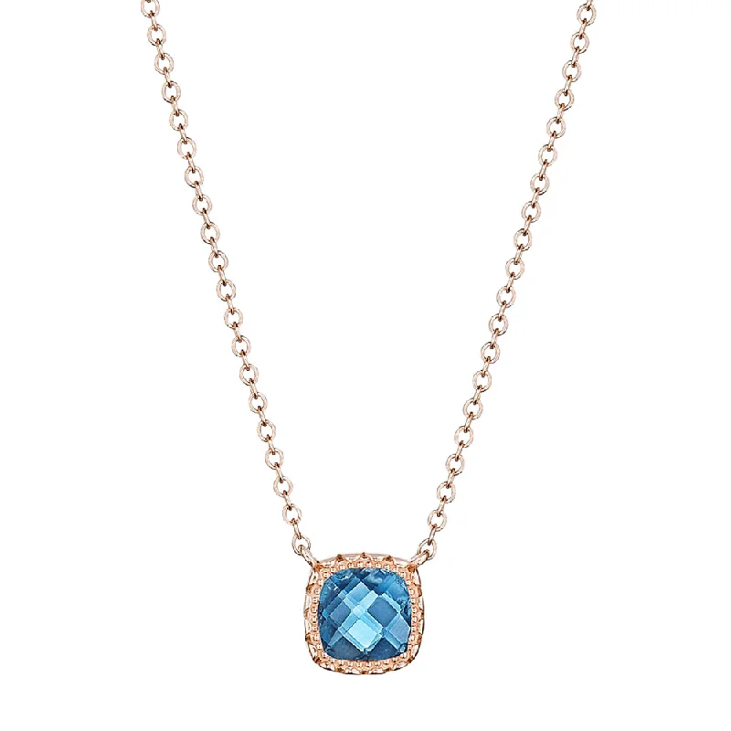 Tacori Cushion London Blue Topaz Necklace