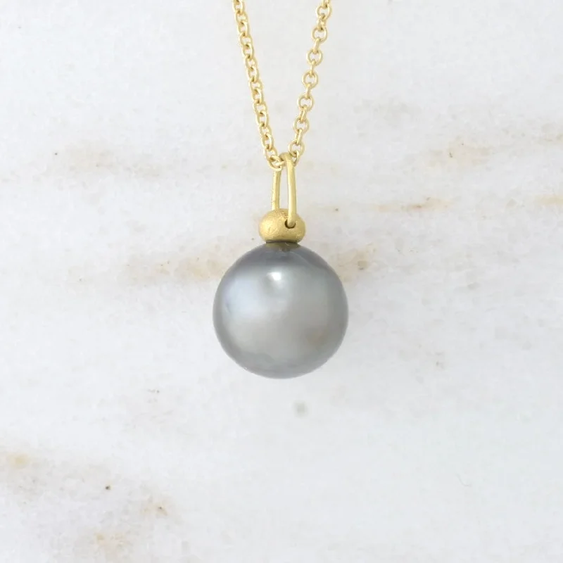 Storm Grey Tahitian Pearl Charm 7